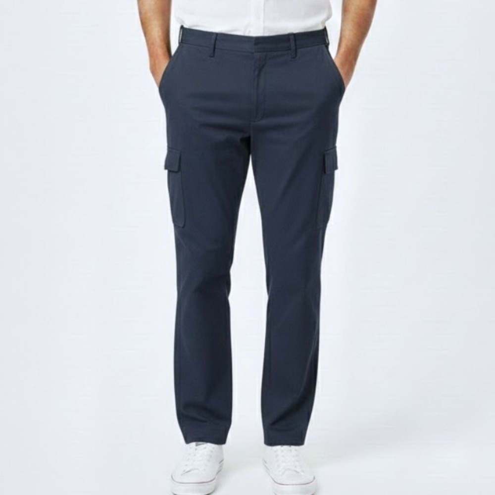 Carhartt Cargo Pants Mens 36x30 Navy Blue Ripstop Workwear Utility Drawstring